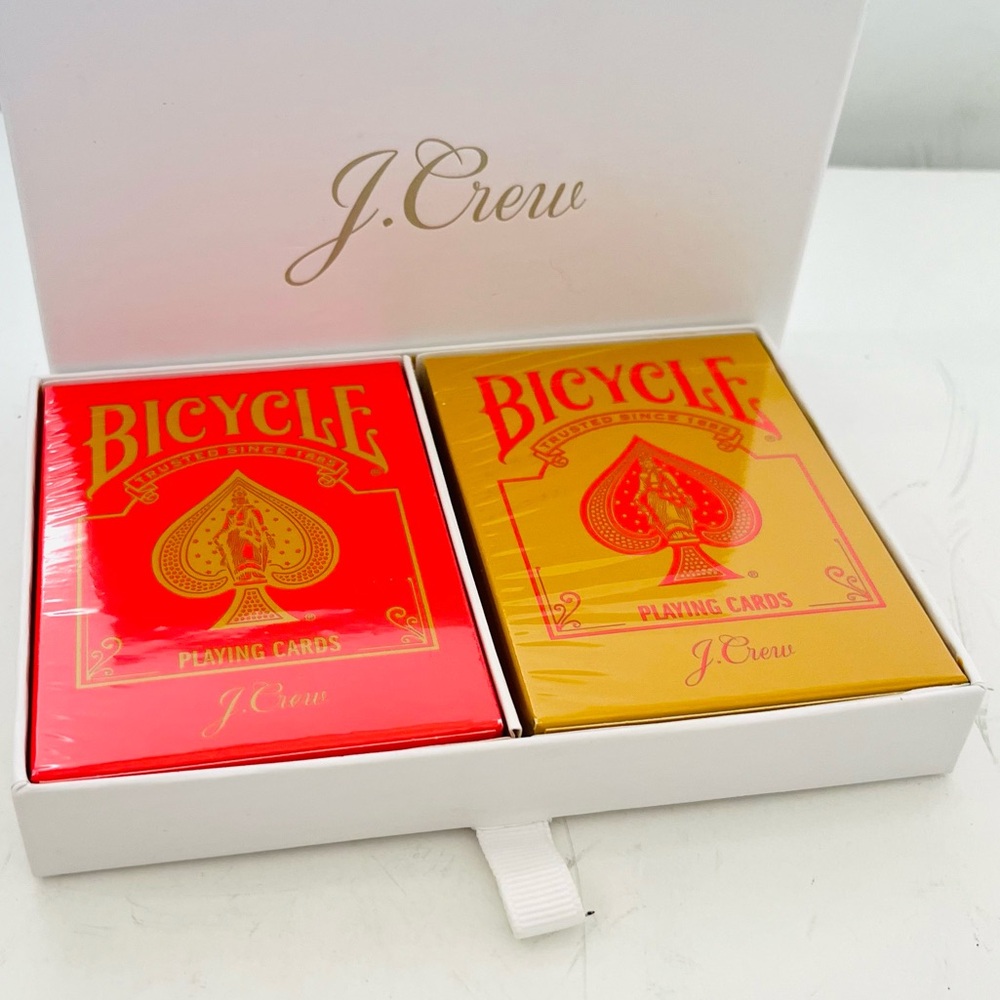 Rare collectible J.Crew bicycle playing cards